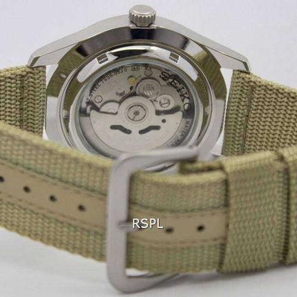 Seiko 5 Sports Automatic SNZG07 SNZG07K1 SNZG07K Orologio da uomo con cinturino in nylon militare