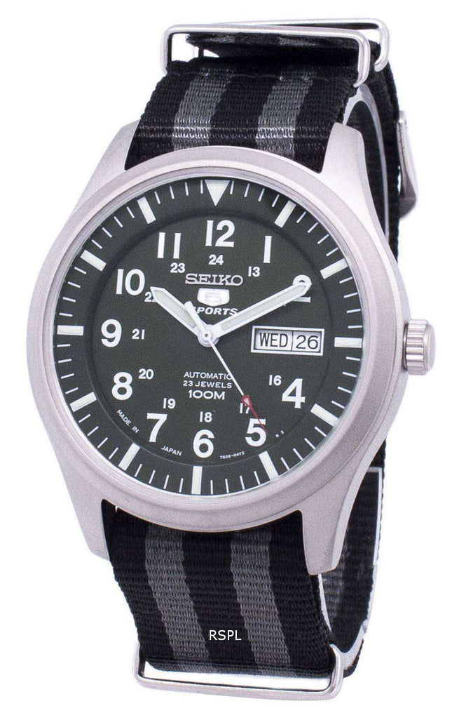 Seiko 5 Sports Automatic Japan Made Nato Strap SNZG09J1-NATO1 Orologio da uomo