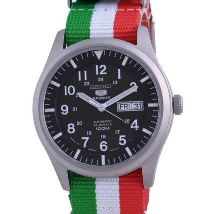 Seiko 5 Sports Automatic Japan Made SNZG09J1-var-NATO23 100M Orologio da uomo