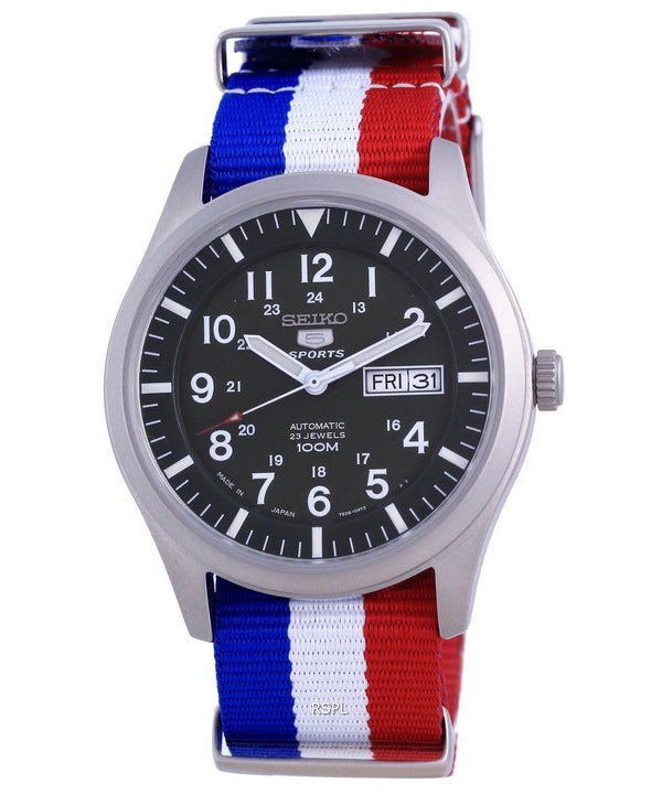 Seiko 5 Sports Automatic Japan Made SNZG09J1-var-NATO25 100M Orologio da uomo