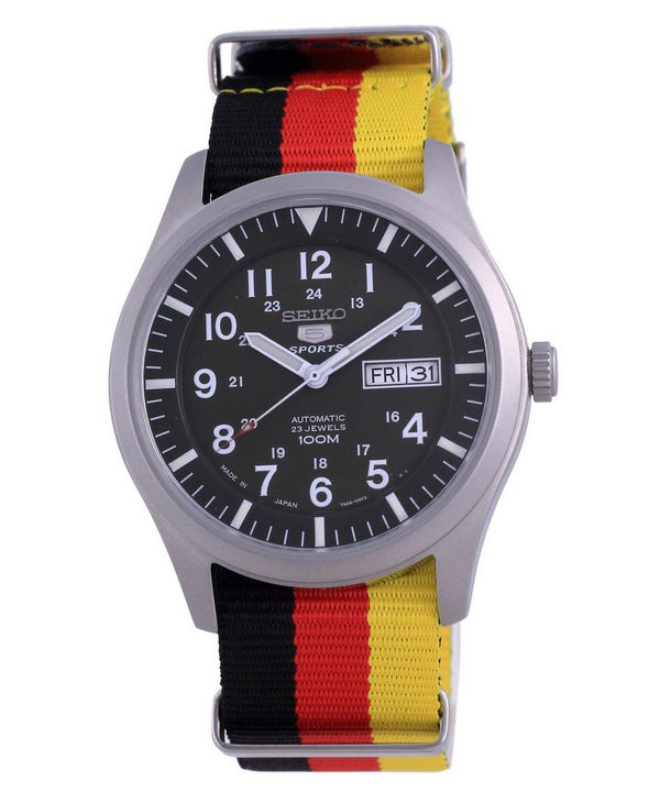 Seiko 5 Sports Automatic Japan Made SNZG09J1-var-NATO26 100M Orologio da uomo