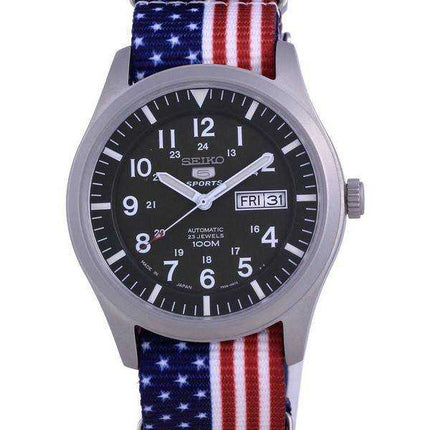 Seiko 5 Sports Automatic Japan Made SNZG09J1-var-NATO27 100M Orologio da uomo