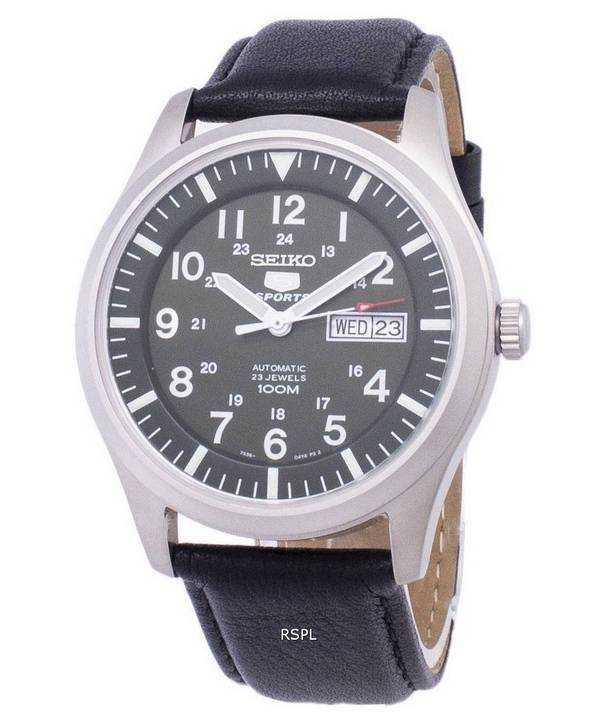 Orologio da uomo automatico in pelle SNZG09K1-LS10 con rapporto automatico sportivo Seiko 5