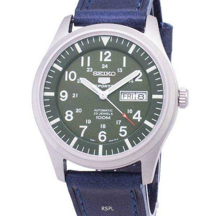 Seiko 5 Sports SNZG09K1-LS13 Orologio da uomo automatico cinturino in pelle blu scuro