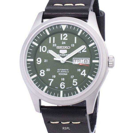 Seiko 5 Sports SNZG09K1-LS14 Orologio da uomo automatico cinturino in pelle nera