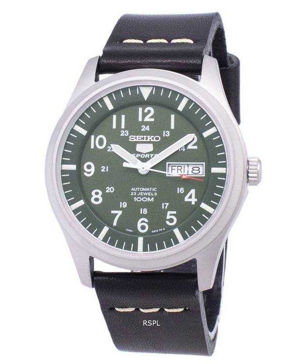 Seiko 5 Sports SNZG09K1-LS14 Orologio da uomo automatico cinturino in pelle nera