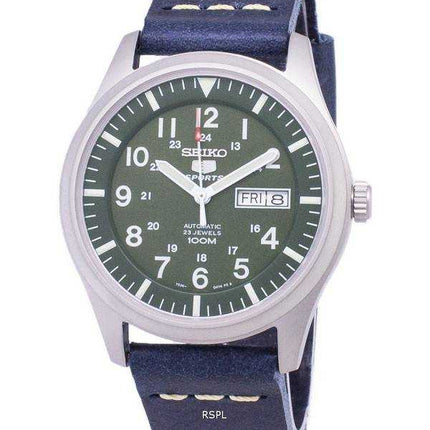 Seiko 5 Sports SNZG09K1-LS15 Orologio da uomo automatico cinturino in pelle blu scuro