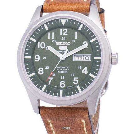 Seiko 5 Sports SNZG09K1-LS17 Orologio da uomo automatico cinturino in pelle marrone