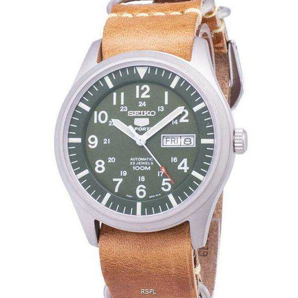 Seiko 5 Sports SNZG09K1-LS18 Orologio da uomo automatico cinturino in pelle marrone