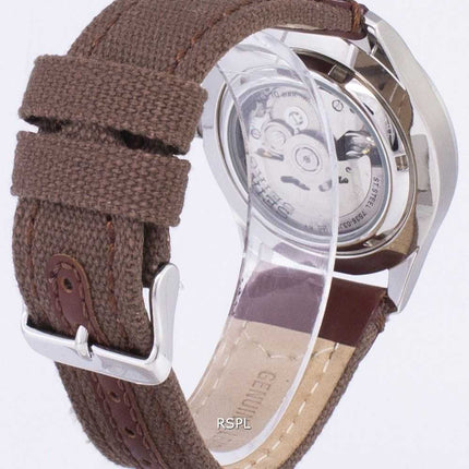 Orologio da uomo con cinturino in tela automatica Seiko 5 SNZG09K1-NS1