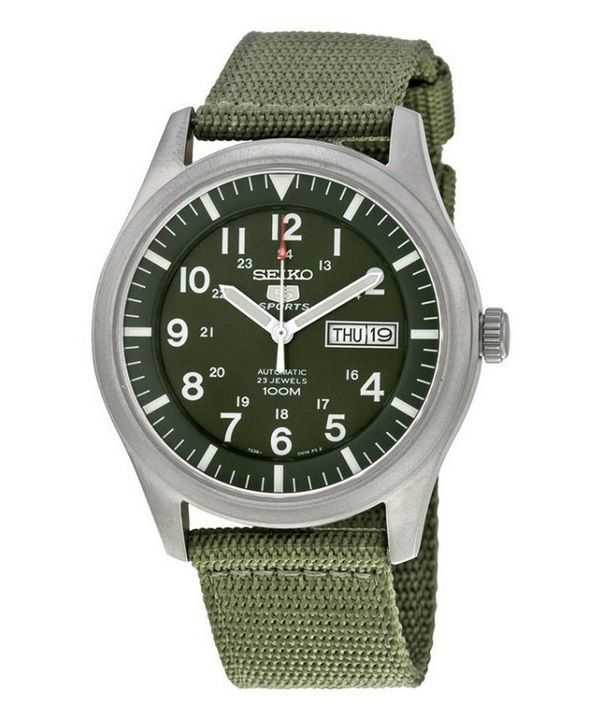 Orologio da uomo Seiko 5 Military Automatic Sports SNZG09 SNZG09K1 SNZG09K ricondizionato