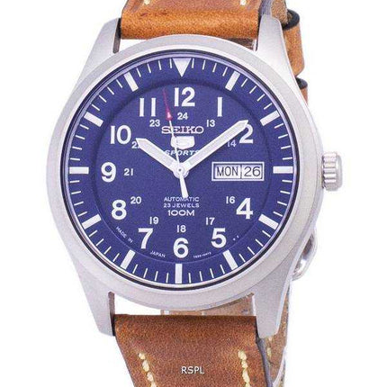Seiko 5 Sports SNZG11J1-LS17 Orologio da uomo automatico cinturino in pelle marrone