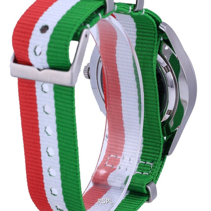 Orologio da uomo automatico Seiko 5 Sports in poliestere SNZG11J1-var-NATO23 100M