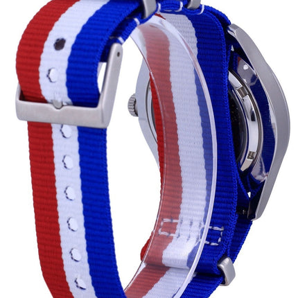 Orologio da uomo automatico Seiko 5 Sports in poliestere SNZG11J1-var-NATO25 100M