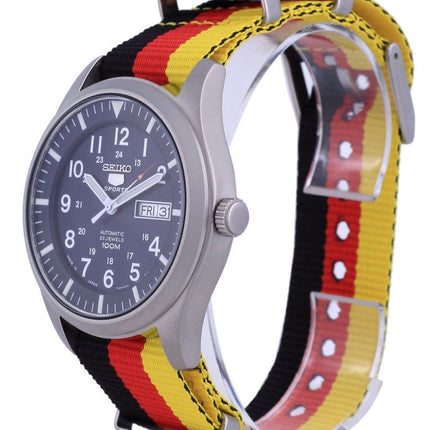 Orologio da uomo automatico Seiko 5 Sports in poliestere SNZG11J1-var-NATO26 100M