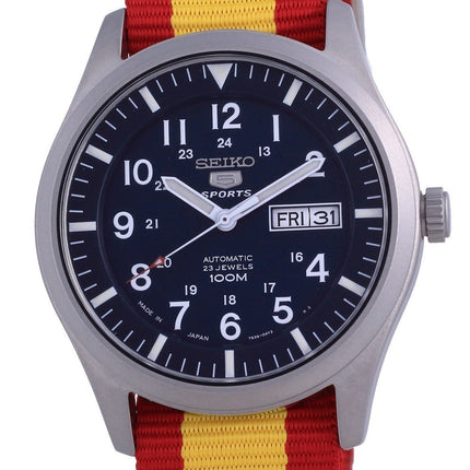 Orologio da uomo automatico Seiko 5 Sports in poliestere SNZG11J1-var-NATO29 100M