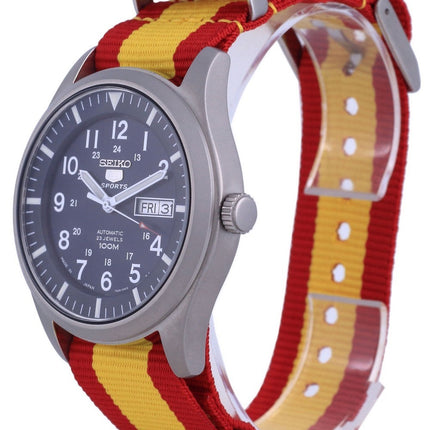 Orologio da uomo automatico Seiko 5 Sports in poliestere SNZG11J1-var-NATO29 100M