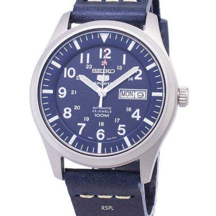 Seiko 5 Sports SNZG11K1-LS15 Orologio da uomo automatico cinturino in pelle blu scuro
