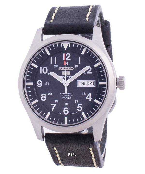 Orologio da uomo automatico Seiko 5 con quadrante blu SNZG11K1-var-LS16 100M