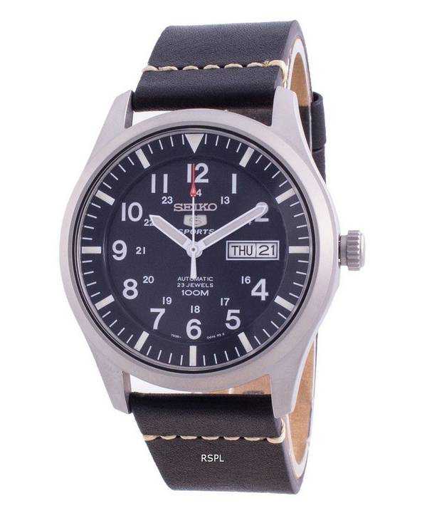 Orologio da uomo automatico Seiko 5 con quadrante blu SNZG11K1-var-LS20 100M
