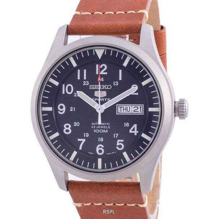 Orologio da uomo automatico Seiko 5 con quadrante blu SNZG11K1-var-LS21 100M