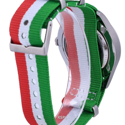 Orologio da uomo automatico Seiko 5 Sports in poliestere SNZG11K1-var-NATO23 100M