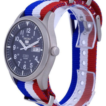 Orologio da uomo automatico Seiko 5 Sports in poliestere SNZG11K1-var-NATO25 100M