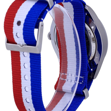 Orologio da uomo automatico Seiko 5 Sports in poliestere SNZG11K1-var-NATO25 100M
