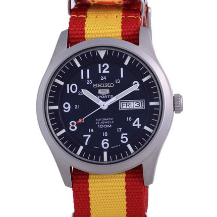 Orologio da uomo automatico Seiko 5 Sports in poliestere SNZG11K1-var-NATO29 100M