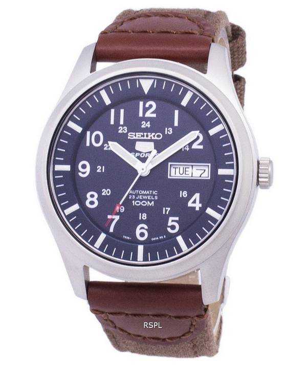 Orologio da uomo automatico con cinturino in tela Seiko 5 Sports SNZG11K1-NS1