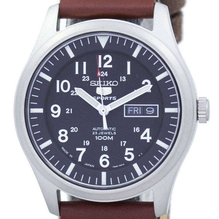 Orologio da uomo con cinturino in tela giapponese, seiko 5 sport, SNZG15J1-NS1