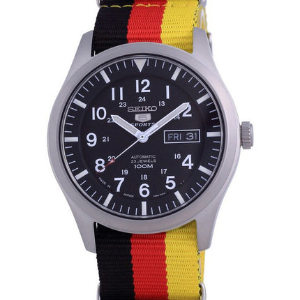 Orologio da uomo automatico Seiko 5 Sports in poliestere SNZG15J1-var-NATO26 100M