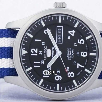Orologio da uomo automatico in acciaio con cinturino NATO NATO SNZG15J1-NATO2
