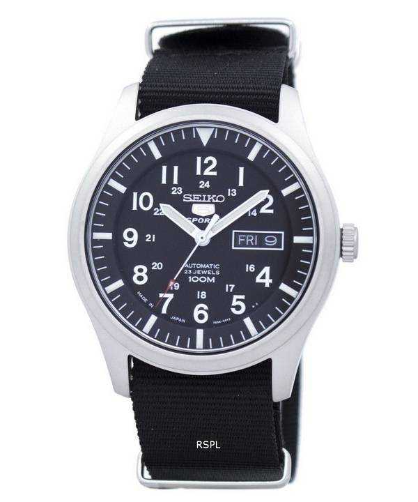 Orologio da uomo automatico Seiko 5 Sports NATO con cinturino NATO SNZG15J1-NATO4