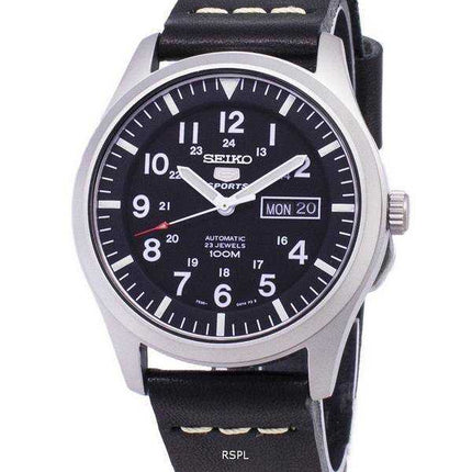 Seiko 5 Sports SNZG15K1-LS14 Orologio da uomo automatico cinturino in pelle nera