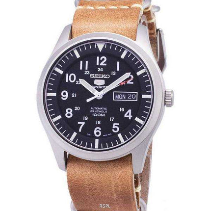 Seiko 5 Sports SNZG15K1-LS18 Orologio da uomo automatico cinturino in pelle marrone