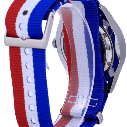 Orologio da uomo automatico Seiko 5 Sports in poliestere SNZG15K1-var-NATO25 100M