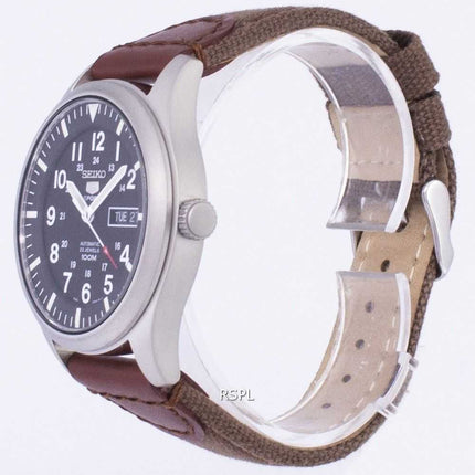 Orologio da uomo automatico con cinturino in tela Seiko 5 Sports SNZG15K1-NS1