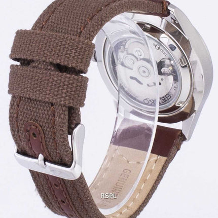 Orologio da uomo automatico con cinturino in tela Seiko 5 Sports SNZG15K1-NS1