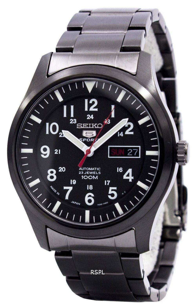 Seiko 5 Sports Automatic Japan Made SNZG17 SNZG17J1 SNZG17J Orologio da uomo