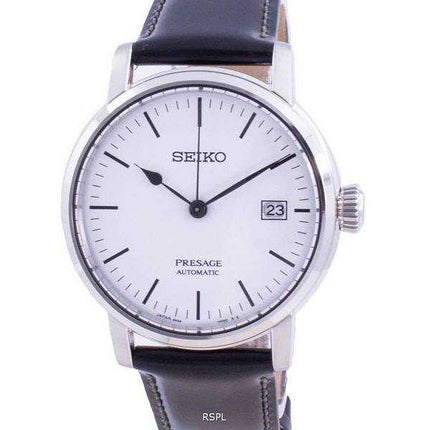 Seiko Presage Riki Watanabe Automatic White Enamel SPB113 SPB113J1 SPB113J Orologio da uomo 100M realizzato in Giappone