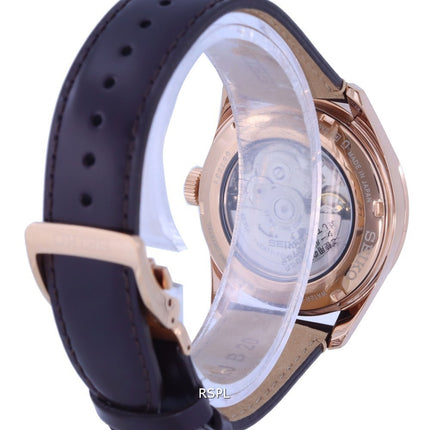 Orologio da uomo Seiko Presage Sharp Edge quadrante marrone automatico SPB170 SPB170J1 SPB170J 100M