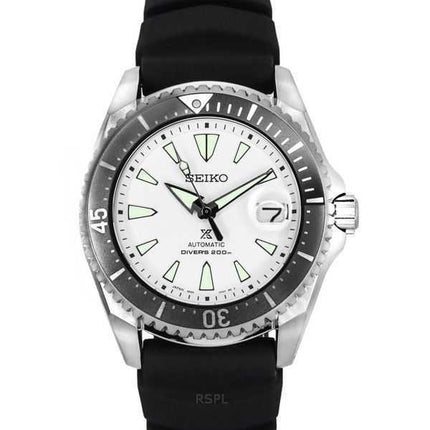 Orologio da uomo Seiko Prospex Shogun Titanium quadrante bianco automatico SPB191J1 Diver's 200M