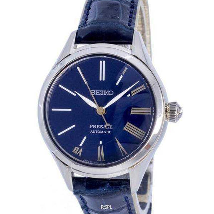 Orologio da donna Seiko Presage Limited Edition in pelle quadrante blu automatico SPB236J SPB236J1 SPB236J