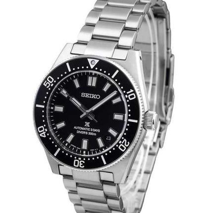 Orologio da uomo Seiko Prospex in acciaio inossidabile con quadrante nero automatico subacqueo SPB453J1 300M