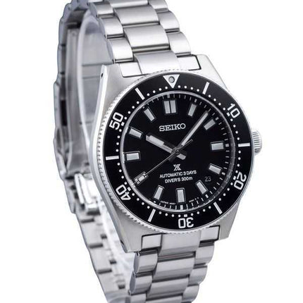 Orologio da uomo Seiko Prospex in acciaio inossidabile con quadrante nero automatico subacqueo SPB453J1 300M