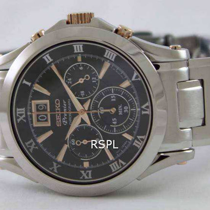 Orologio da uomo Seiko Premier Chronograph SPC064 SPC064P1 SPC064P