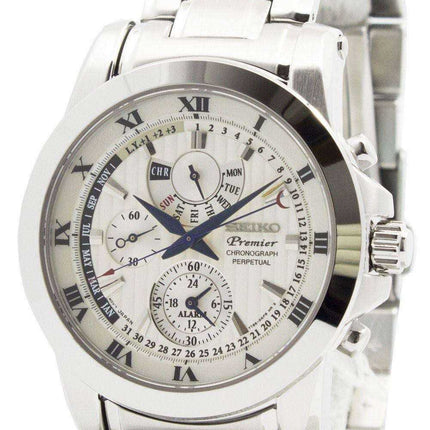 Orologio da uomo Seiko Premier cronografo perpetuo SPC159 SPC159P1 SPC159P