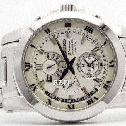 Orologio da uomo Seiko Premier cronografo perpetuo SPC159 SPC159P1 SPC159P