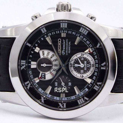 Orologio da uomo Seiko Premier Chronograph Perpetual Alarm SPC161P2